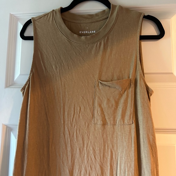 Everlane Long Weekend Tank Dress in Tan - Picture 3 of 8